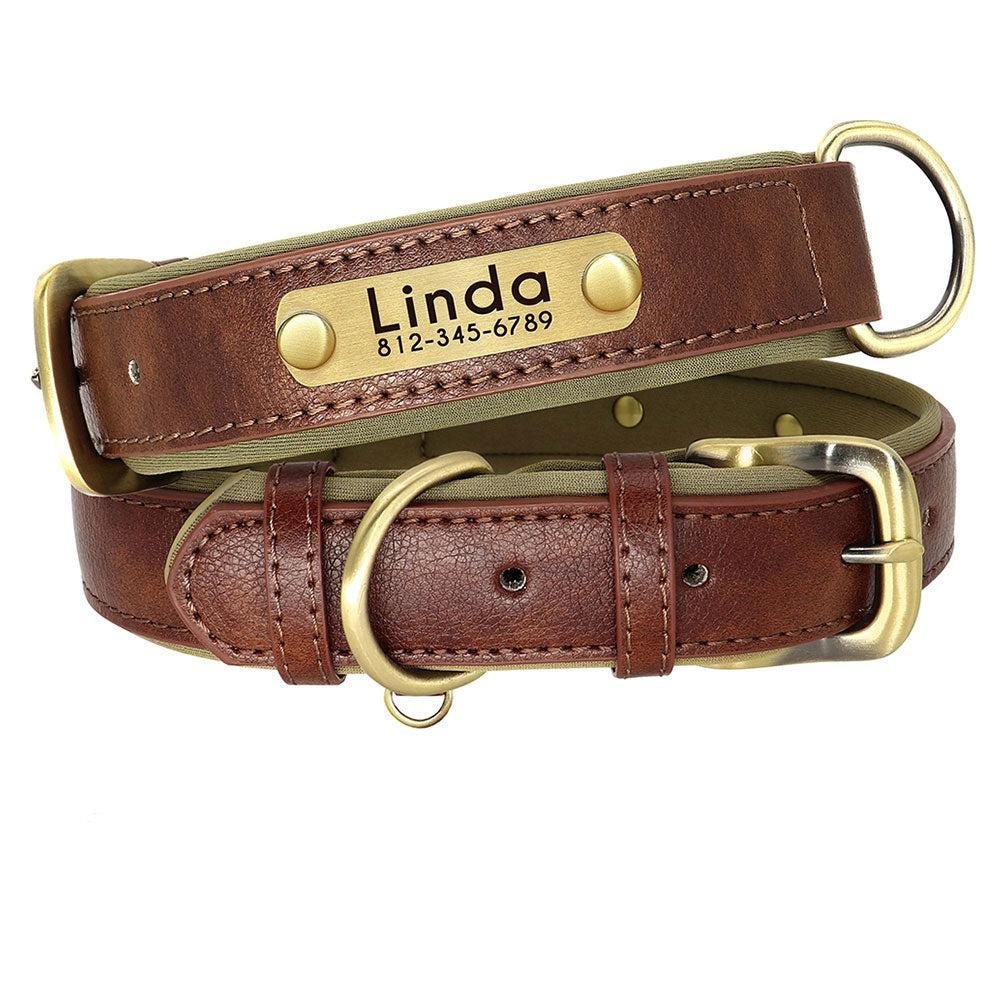 Personalized Leather Dog Collar. Soft Padded Collar. Name Engraving for Small. Medium and Large Puppies. Adjustable - Image 6