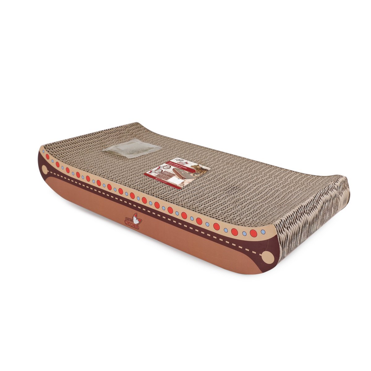 All For Paws Dream Catcher Canoe Cardboard Scratcher - Image 2
