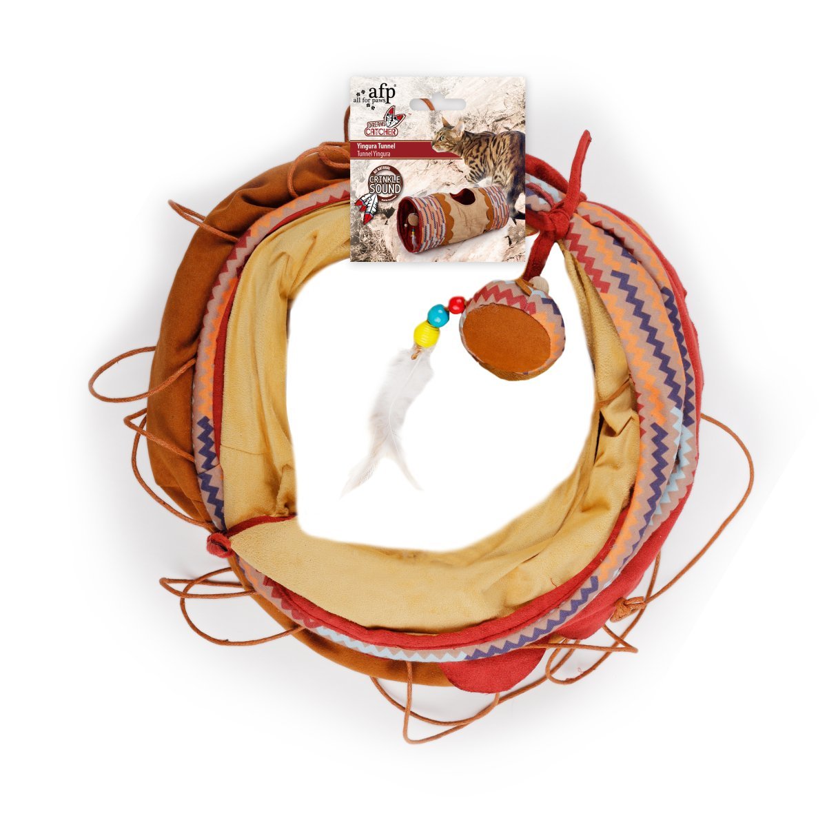 All For Paws Dream Catcher Yingura Tunnel Sand/Beige - Image 4