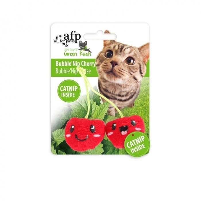 All For Paws Green Rush Bubble Nip Cherry