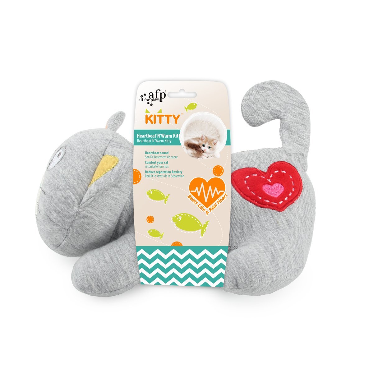 All For Paws Kitty Heart Beat 'N' Warm Kitty