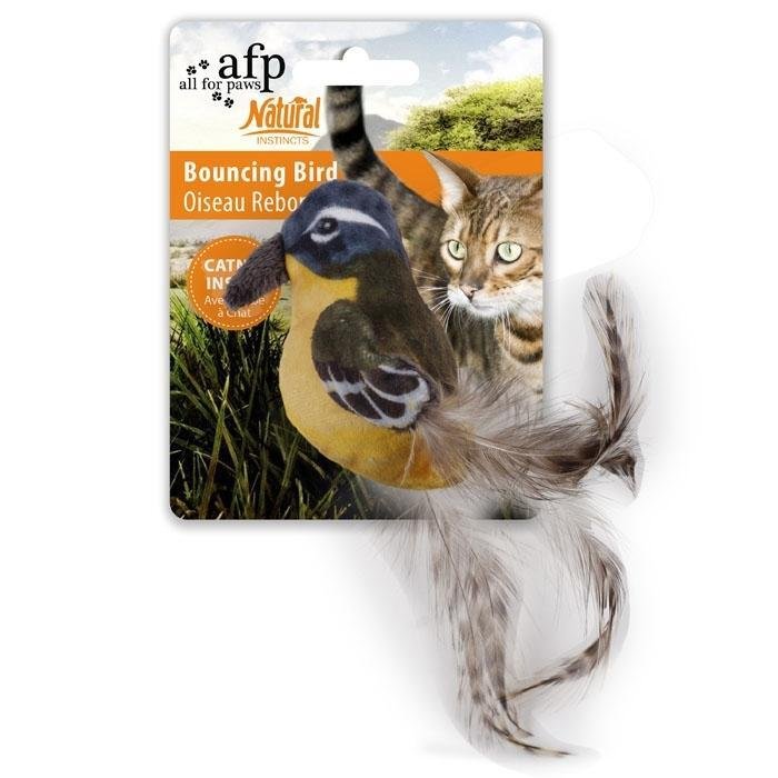 All For Paws Natural Instincts Bouncing Bird - Image 4